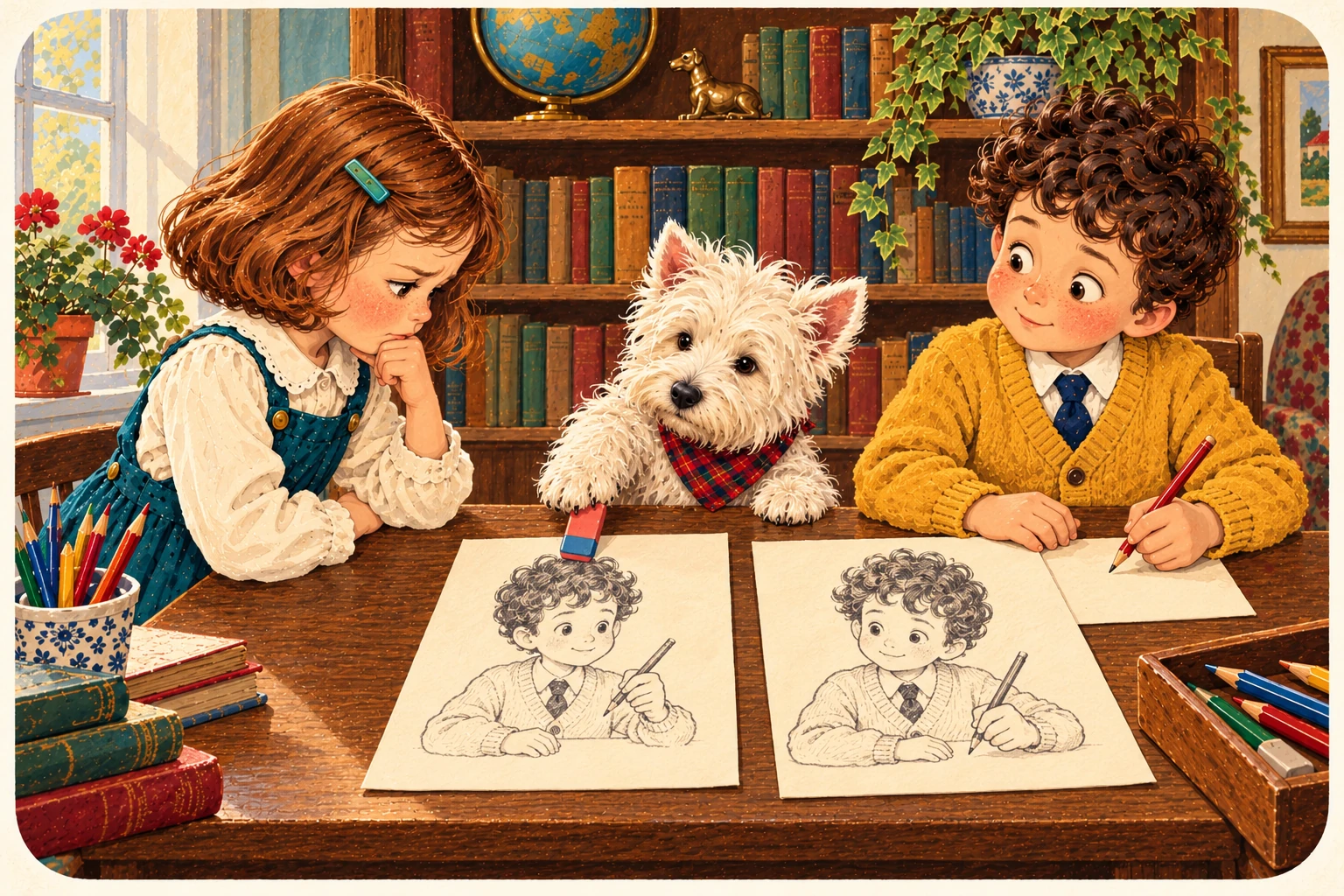 Jenny, Jake and the Westie illustrate continuity.