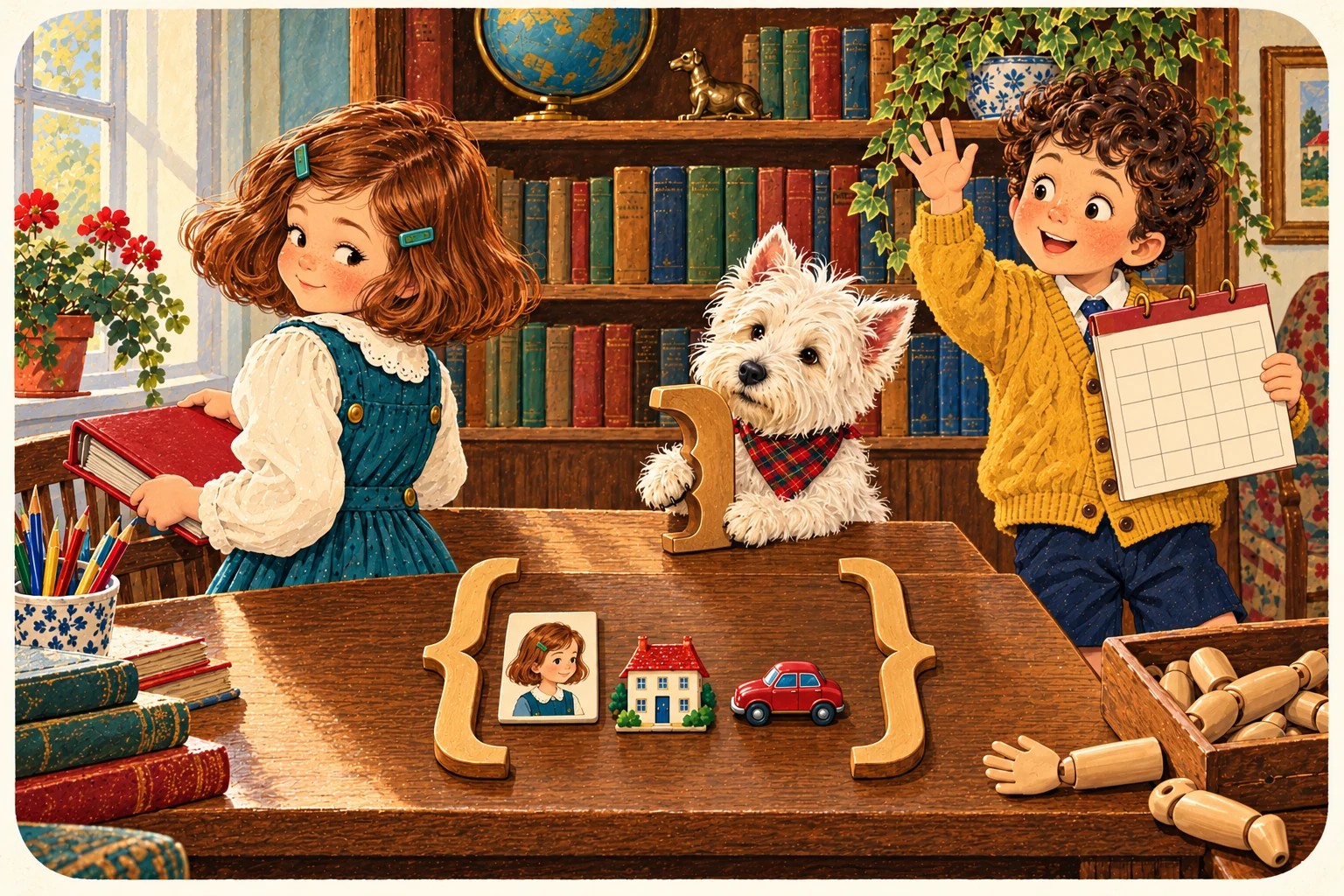Jenny, Jake and the Westie illustrate end.