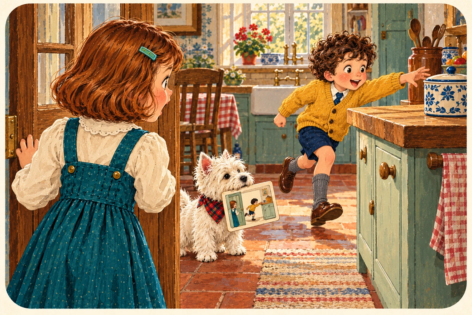 Jenny, Jake and the Westie illustrate introduced.